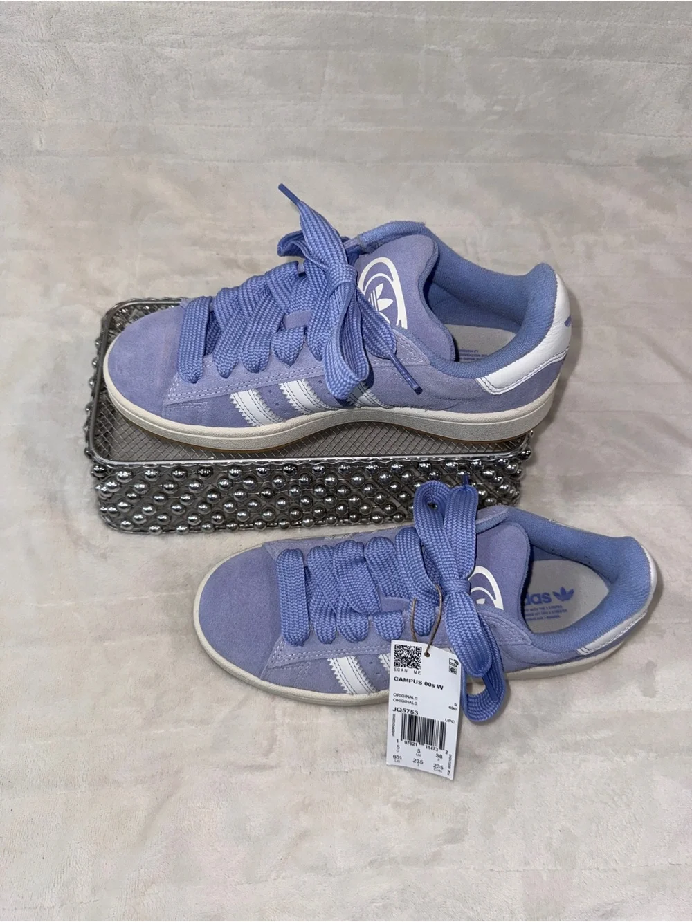 Adidas Campus 00s Lavender Spark Youth 5Y Women 6.5 JQ5753 💜👟